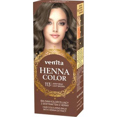 Venita Ziołowy Balsam Koloryzujący Naturalna Henna Do Włosów 113 Jasny Brąz