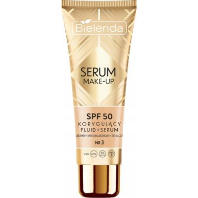 Bielenda Serum Make-Up Korygujący Fluid Podkład Do Twarzy SPF 50 nr 3 30g