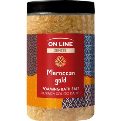 On Line Senses Maroccan Gold Pieniąca Sól Do Kąpieli Ekstrakt z Figi 480g