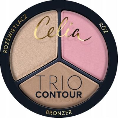 Celia Trio Contour Wielofunkcyjny Zestaw Do Konturowania Twarzy w Pudrze 01