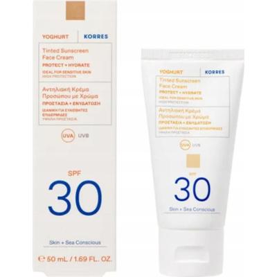 Korres Yoghurt Lekki Koloryzujący Krem Do Twarzy z Filtrem SPF 30 50ml
