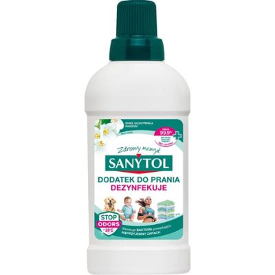 Sanytol Dezynfekujący Dodatek Płyn Do Prania Zapach Białych Kwiatów 500ml