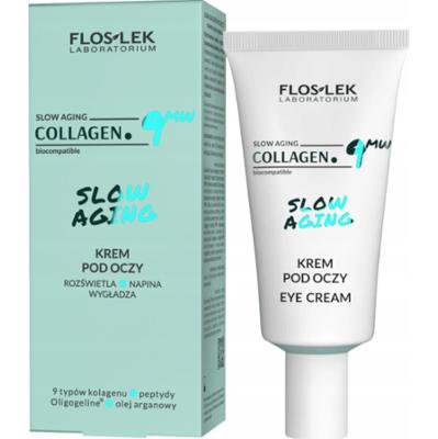 Floslek Collagen Slow Aging Rozświetlający Krem Pod Oczy Napinający 30ml