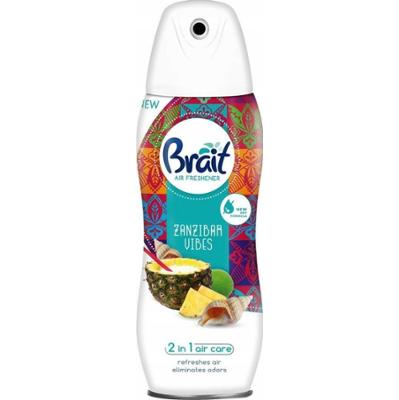 Brait Odświeżacz Powietrza 2w1 Spray Zanzibar Vibes gzotyczny Zapach 300ml