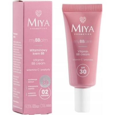 Miya myBBalm Rozświetlający Krem BB z Witaminą C i SPF 30 02 Natural 30ml