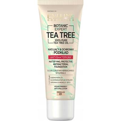 Eveline Tea Tree Matujący Podkład Antybakteryjny SPF10 01 Porcelain 30ml