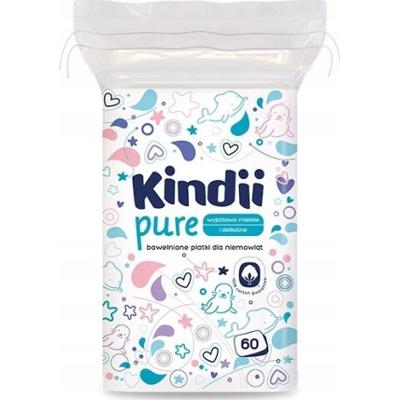 Cleanic Kindii Płatki Pure Kosmetyczne Bawełniane Dla Niemowląt 20 x 60 szt