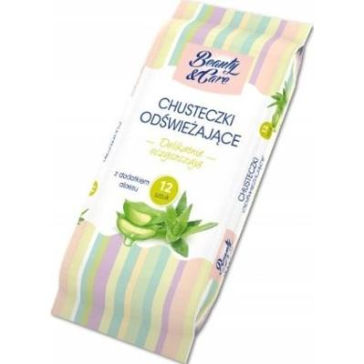 Beauty Care Chusteczki Odświeżające Aloesowe 12 sztuk
