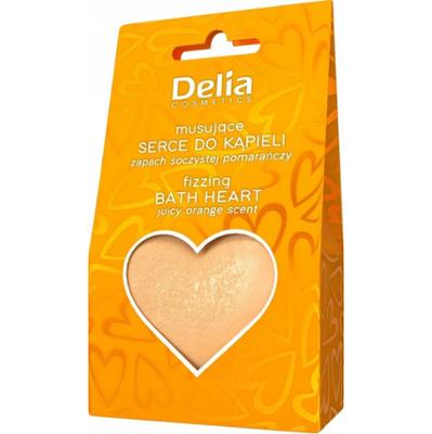 Delia Pachnąca Kula Do Kąpieli Bomba Prezent Serduszko Pomarańczowe 100g