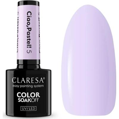 Claresa Lakier Hybrydowy Do Paznokci Pastelowy Liliowy Ciao Pastel 5 5g