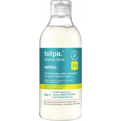 Tołpa Dermo Face Sebio. Normalizujący Płyn Micelarny Do Mycia Twarzy i Oczu 400ml