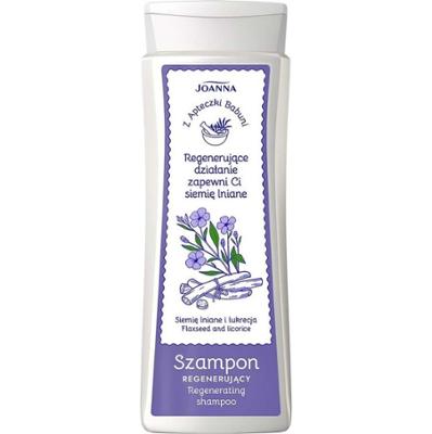 Joanna z Apteczki Babuni Regenerujący Szampon Do Włosów Siemię Lniane 300ml