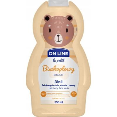 On Line Le Petit Żel Do Mycia Ciała Włosów Twarzy Dzieci 1+ Biszkopt 350ml