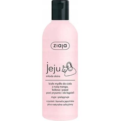 Ziaja Jeju Biały Żel Pod Prysznic Do Kąpieli Nuta Mango Kokos Papaja 300ml