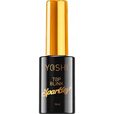 Yoshi Blink Sparkles Top Do Paznokci No Wipe z Perłowymi Drobinkami 10ml