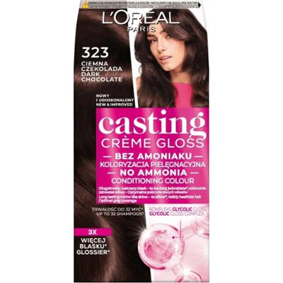 Loreal Casting Creme Gloss Farba Do Włosów Bez Amoniaku 323 Dark Chocolate