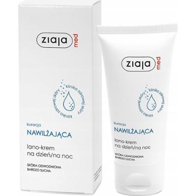 Ziaja Med Kuracja Nawilżająca Lano-Krem Dzień/Noc Skóra Bardzo Sucha 50 ml