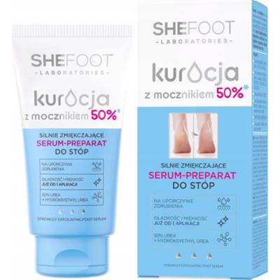 SheFoot Kuracja Silnie Zmiękczające Serum Preparat Do Stóp Mocznik 50% 50ml