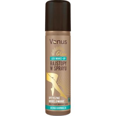 Venus Glow Rajstopy w Sprayu z Drobinkami Złota Do Jasnej Karnacji 75ml
