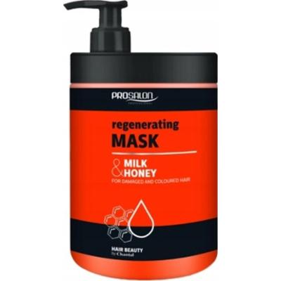 Prosalon Regenerująca Maska Do Włosów Zniszczonych Miód i Mleko 1000ml 1L