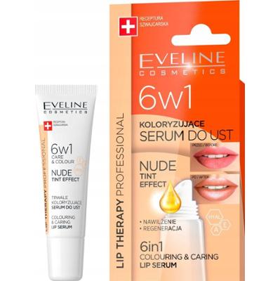 Eveline Lip Therapy Tint 6w1 Nawilżające Serum Do Ust Natural Nude 12ml