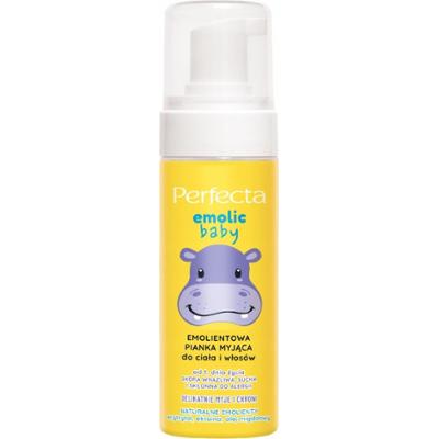 Perfecta Emolic Baby Pianka Myjąca Do Ciała i Włosów Dzieci Od 1 Dnia 160ml