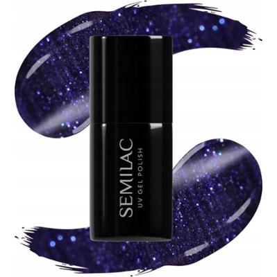 Semilac Lakier Hybrydowy Do Paznokci Manicure Granat 937 Midnight Fever 7ml