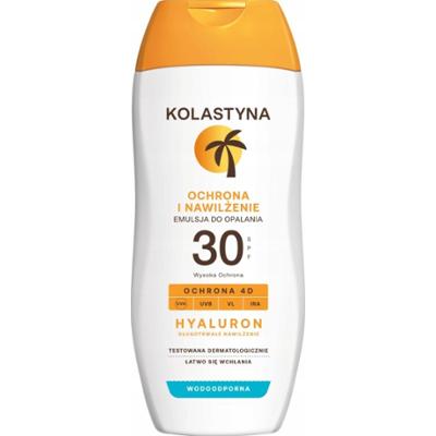 Kolastyna Hyaluron Wodoodporna Nawilżająca Emulsja Do Opalania SPF 30 200ml