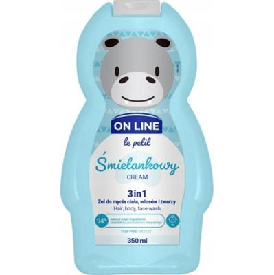 On Line Le Petit Żel Do Mycia Ciała Włosów Twarzy Dzieci 1+ Śmietanka 350ml