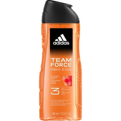 Adidas Team Force Żel Pod Prysznic 3w1 Ciało Włosy Twarz Pomarańcza 400ml