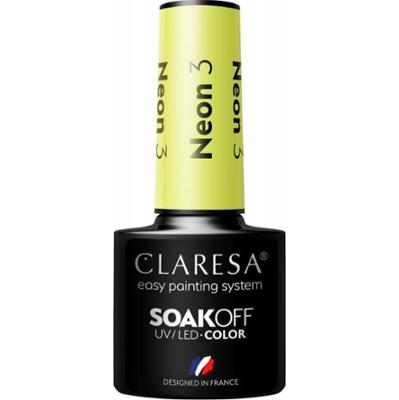 Claresa Lakier Hybrydowy Do Paznokci Wyrazisty Seledynowy Zielony Neon 3 5g