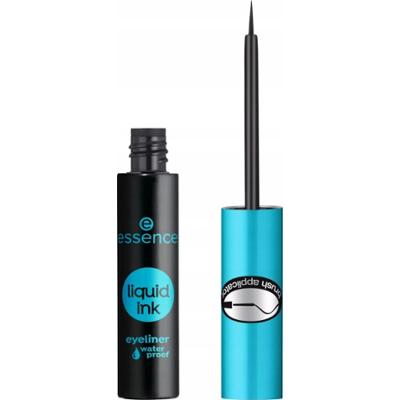 Essence Liquid Ink Wodoodporny Eyeliner w Płynie Precyzyjny Czarny 01