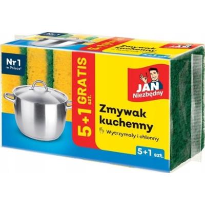 Jan Niezbędny Dwustronna Gąbka Do Naczyń Zmywak Kuchenny Zestaw 6 Sztuk