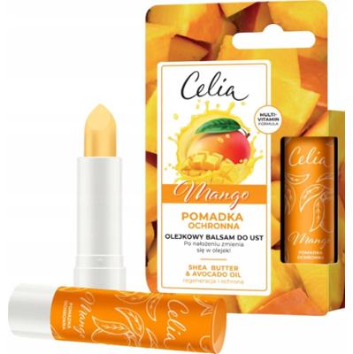 Celia Nawilżająca Pomadka Ochronna Bezbarwny Olejkowy Balsam Do Ust Mango