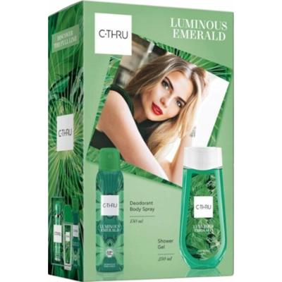 C-Thru Luminous Emerald Zestaw Prezentowy Kosmetyków Damskich Żel + Deo