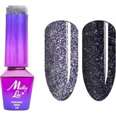 MollyLac Lakier Hybrydowy Flashing Lights Prestige Nr 614 Into The Darkness 5ml
