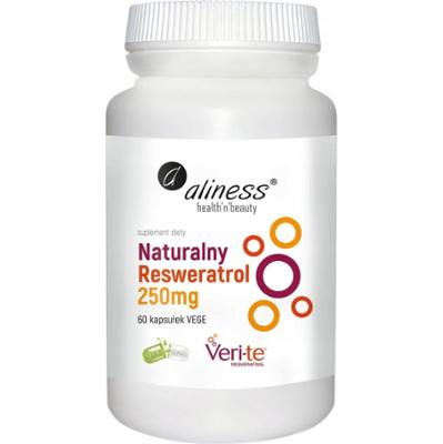 Aliness Naturalny Resweratrol Suplement Diety Układ Krążenia Serce 60 Kaps