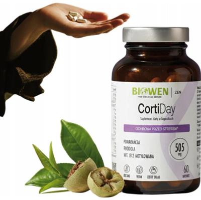 Biowen CortiDay Suplement Ochrona Przed Stresem Rhodiola Wit B12 60 Kaps