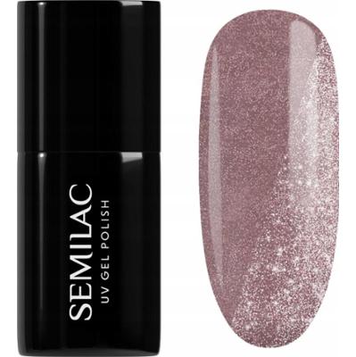 Semilac Lakier Hybrydowy Do Paznokci Manicure Brokat 395 Dawn till Dusk 7ml