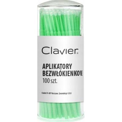 Clavier Aplikatory Bezwłókienkowe Do Rzęs Zielone 2mm x 100 Sztuk