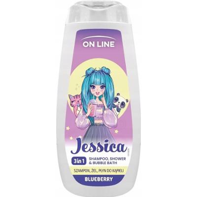 On Line Żel 3w1 Płyn Do Kąpieli Szampon Dla Dzieci Jessica Jogoda 400ml