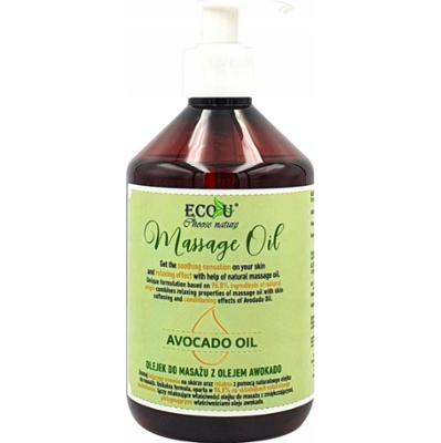 ECO-U Olejek do Masażu z Olejem Avocado 500ml