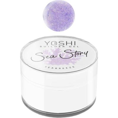 Yoshi Żel Budujący UV LED Sea Story Sea Breeze z Drobinkami Fioletowy 15ml