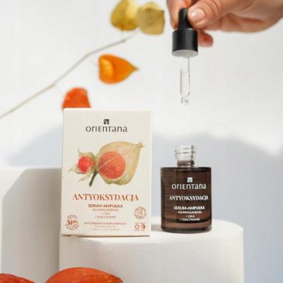 Orientana Antyoksydacja Serum Ampułka Do Twarzy Ashwagandha Niacynamid 30ml