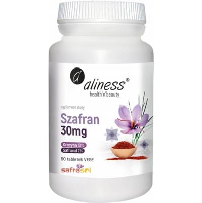 Aliness Szafran 30mg Suplement Diety Stres Poprawa Nastroju Libido 90 Tabl