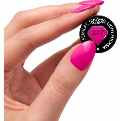 Semilac Lakier Hybrydowy Do Paznokci PasTells Light Fuchsia 277 Róż 7ml
