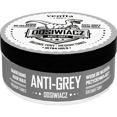 Venita Men Anti Grey Odsiwiacz Wosk Do Włosów Dla Mężczyzn Średnie Tony 75g
