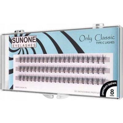 SunOne  Sztuczne Rzęsy Jedwabne Kępki 8mm 60szt/C