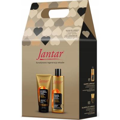 Farmona Jantar Zestaw Prezentowy Szampon Do Włosów + Galaretka Do Laminacji