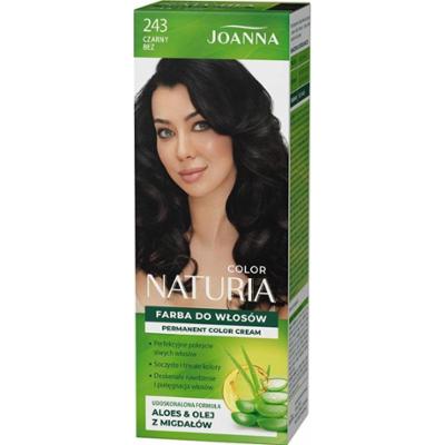 Joanna Naturia Color Nawilżająca Farba Do Włosów Aloes 243 Czarny Bez 40g